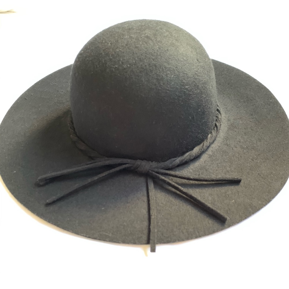 Black Wool Hat - image 1